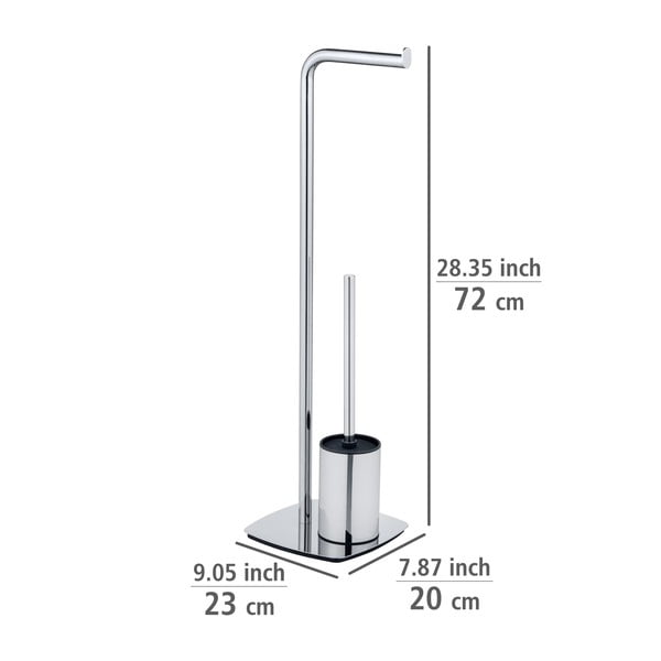 Tualetes papīra turētājs ar nerūsējošā tērauda birsti Iria – Wenko-image-4