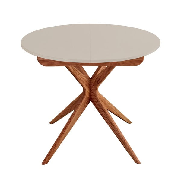 Apaļš izvelkams ēdamgalds ar papildu galda virsmu ø 90 cm Jubi – Ragaba