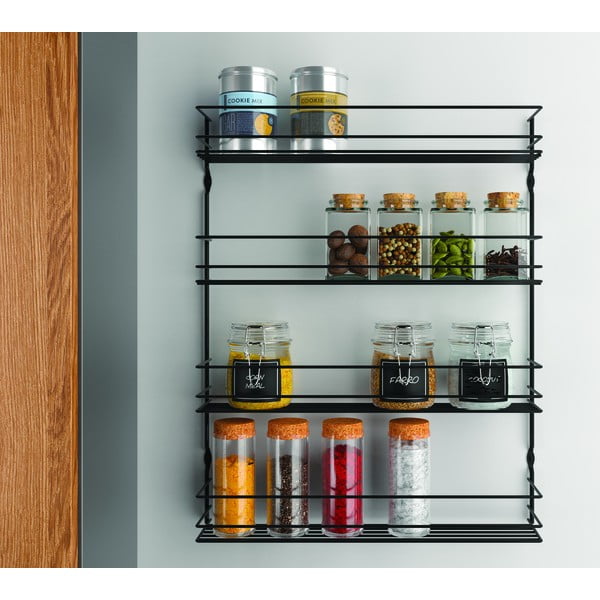 Nerūsējošā tērauda sienas garšvielu organizators – Metaltex-image-1