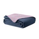 Rozā/tumši pelēks mikrošķiedras stepēts gultas pārklājs 220x240 cm Softa – Restilo