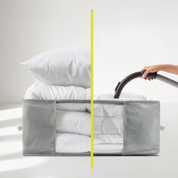 Vakuuma plastmasas drēbju uzglabāšanas kaste 60x45x25 cm – Homéa