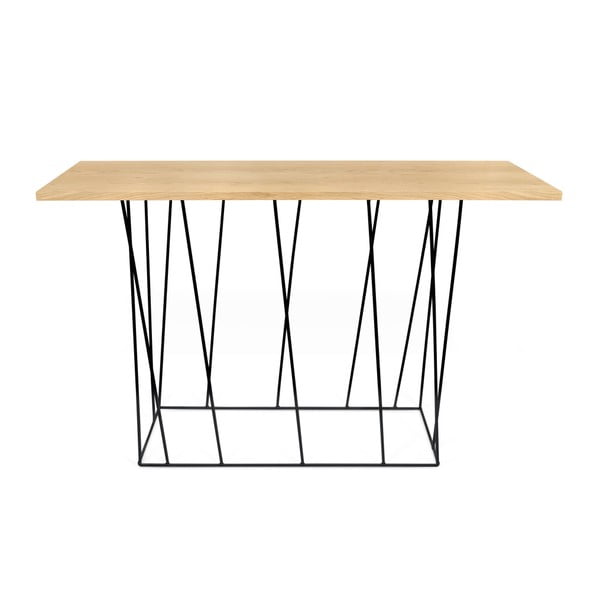 Konsoles galds ar melnām kājām TemaHome Helix, 40 x 120 cm