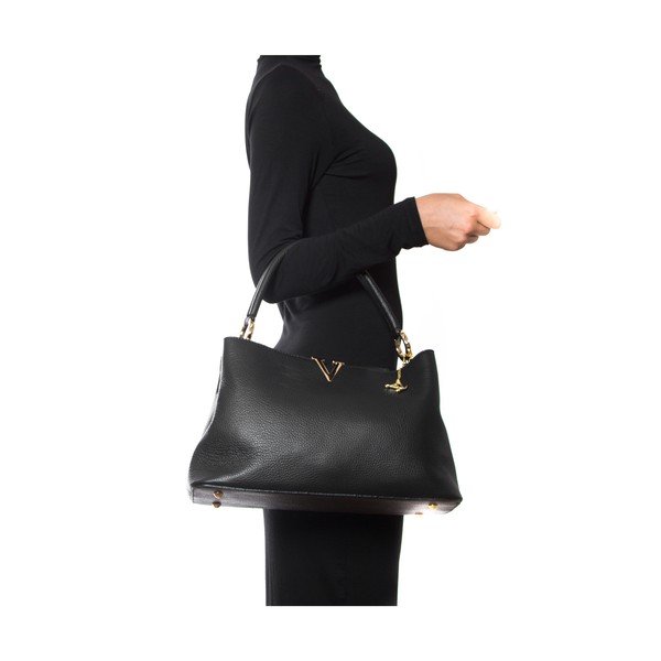 Ādas rokassoma Luisa Vannini 1132 Nero-image-2