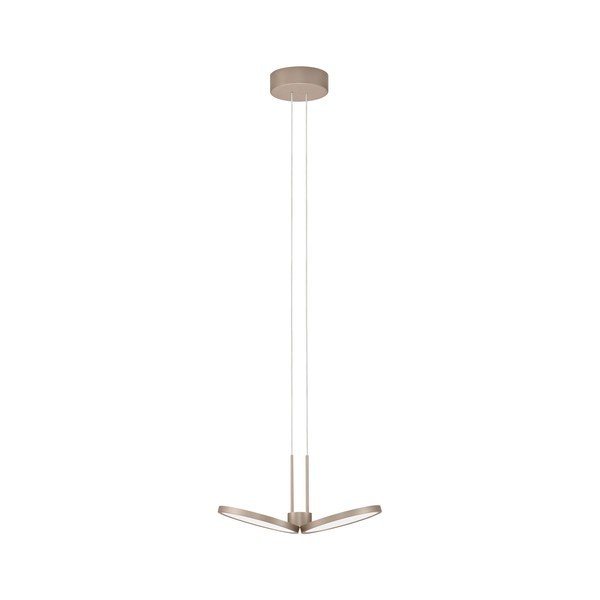 Matētas zelta krāsas alumīnija LED piekaramā lampa ar regulējamu spilgtumu ø 32,5 cm Vea – Nova Luce