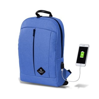 Zila mugursoma ar USB portu My Valice GALAXY Smart Bag