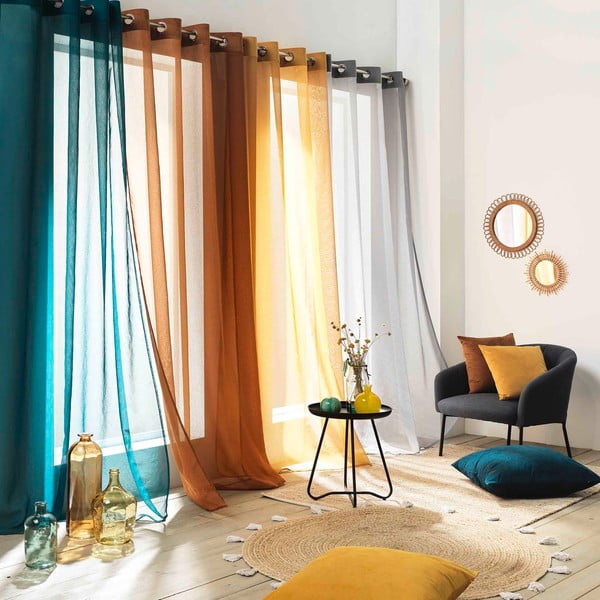 Krēmkrāsas dienas aizkars 140x240 cm Casual – douceur d'intérieur-image-4