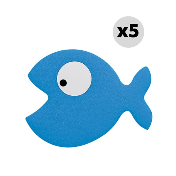 Bērnu pretslīdēšanas paklājiņi vannai (5 gab.) 10x13 cm Hungry – Spirella-image-2