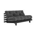 Tumši pelēks salokāms dīvāns 160 cm Roots Black Night – Karup Design