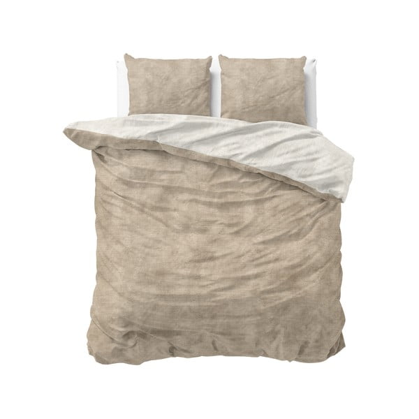 Flaneļa divguļamā gultasveļa Sleeptime Washed Cotton, 220 x 240 cm
