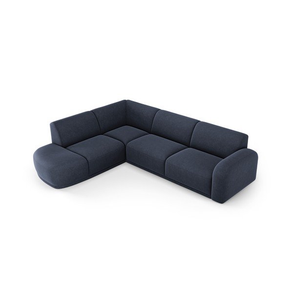 Tumši zils samta stūra dīvāns Erin – Micadoni Home-image-4
