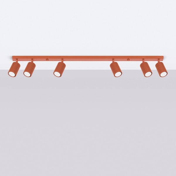 Ķieģeļu sarkana prožektora tipa lampa 6,5x117 cm Gleam – Sollux-image-3