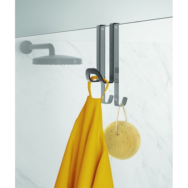 Pelēks āķis vannas istabai Metaltex Origin-image-1