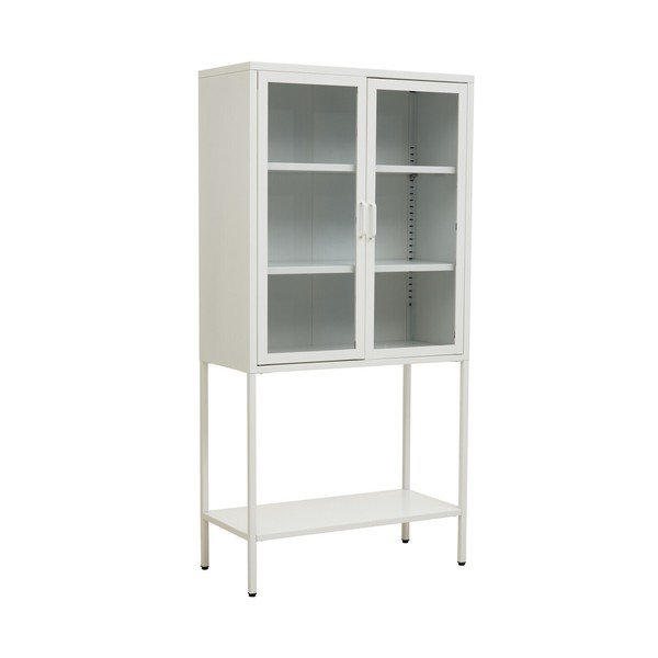 Balta tērauda vitrīna 75x150x35 cm Acier – Premier Housewares
