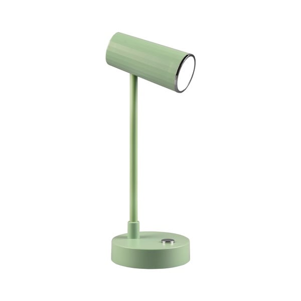 Gaiši zaļa LED galda lampa ar regulējamu spilgtumu (augstums 28 cm) Lenny – Trio