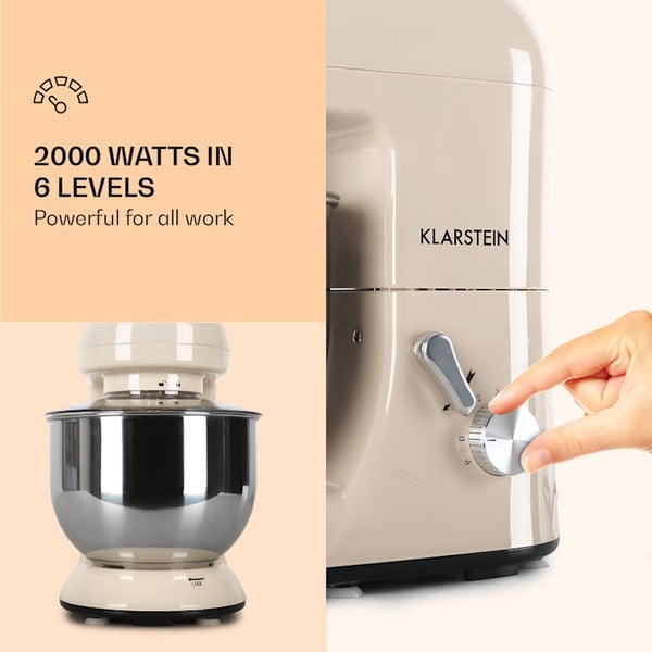 Bēšs virtuves kombains Klarstein Bella-image-1