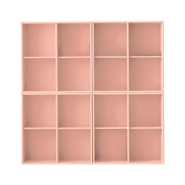 Rozā piekarināms grāmatplaukts 140x140x27 cm Mistral – Hammel Furniture