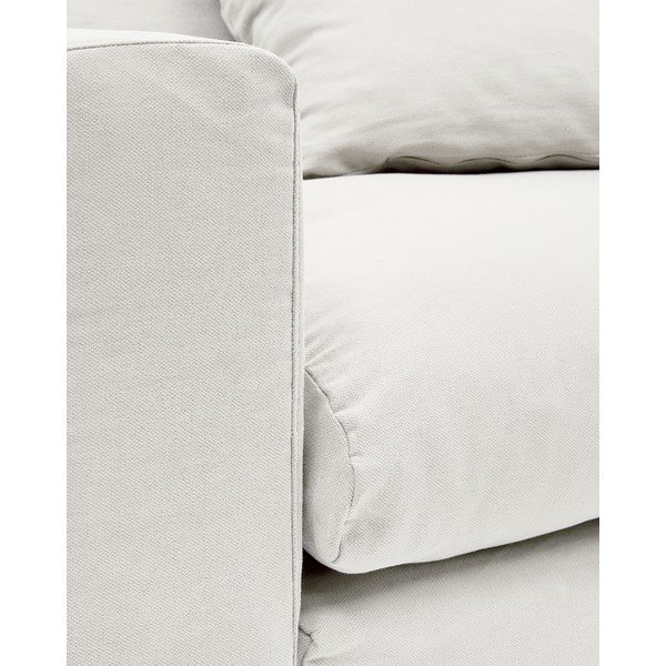 Balts lina atpūtas krēsls Nora – Kave Home-image-4