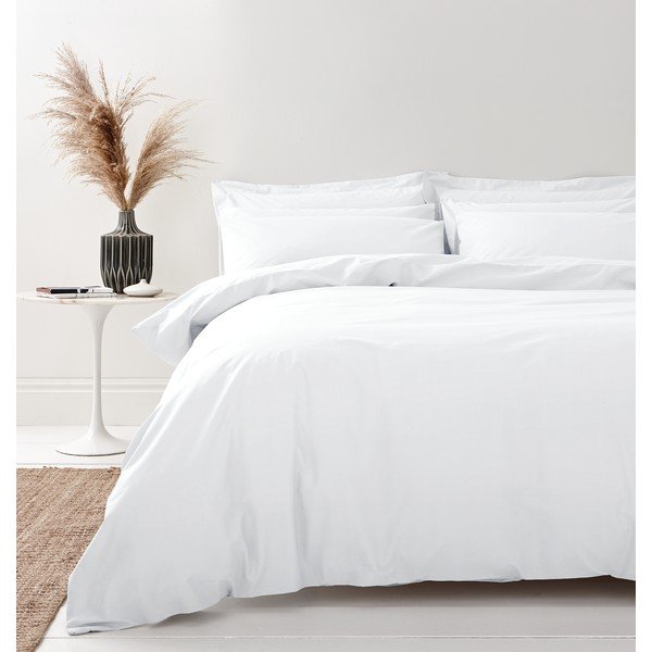Balta organiskās kokvilnas gultasveļa Bianca Organic, 200 x 200 cm-image-1