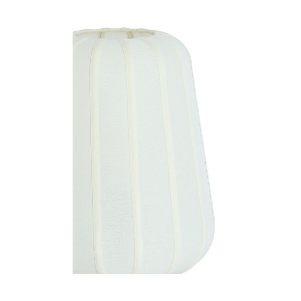 Balta metāla galda lampa ar auduma abažūru (augstums 29 cm) Bibia – Light & Living-image-3