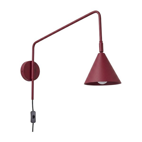 Bordo tērauda sienas lampa ar saliekamu konstrukciju ar vadu Zylo – Sollux