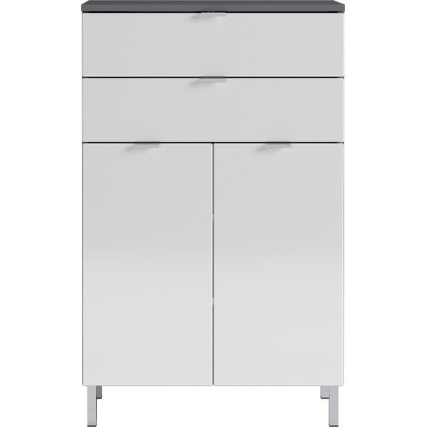 Balts ar pelēku skapis Germania Mauresa, augstums 97 cm-image-1