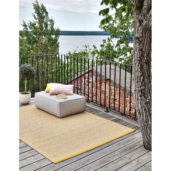 Sinepju dzeltens iekštelpu un āra paklājs 60x125 cm Effi Mustard – Pappelina-image-1