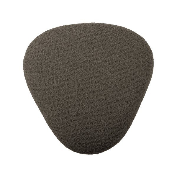 Pelēks/brūns pufs no buklē auduma Ada – Leitmotiv-image-3