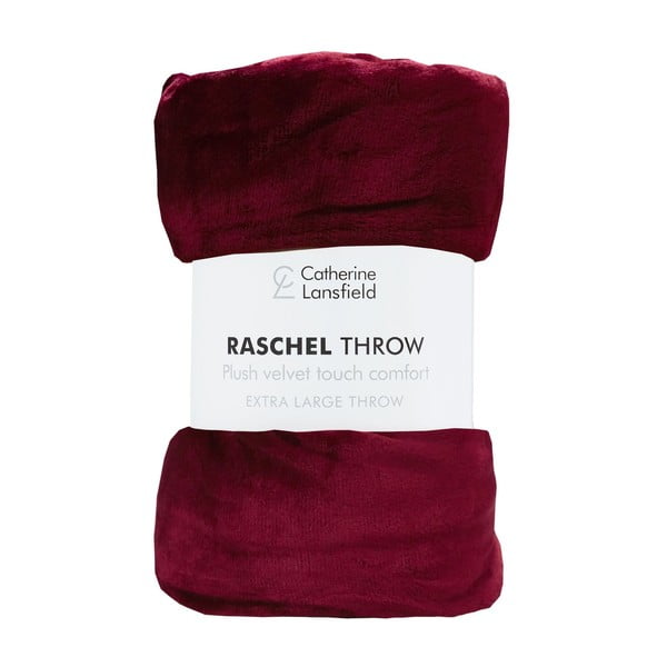 Sarkans gultas pārklājs 200x240 cm Raschel – Catherine Lansfield-image-4