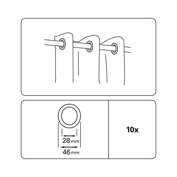 Aizkaru cilpiņas (10 gab.) – Gardinia-image-2