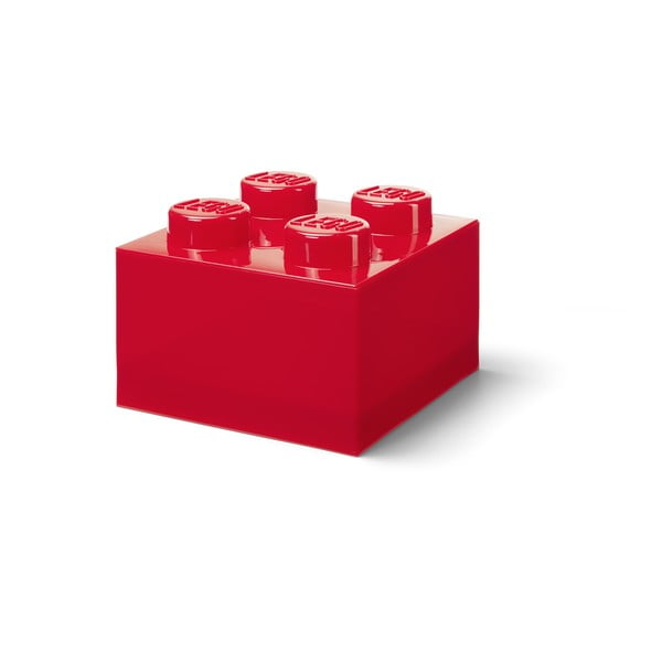 Sarkana plastmasas uzglabāšanas kaste bērniem 25x25x18 cm – LEGO®-image-3