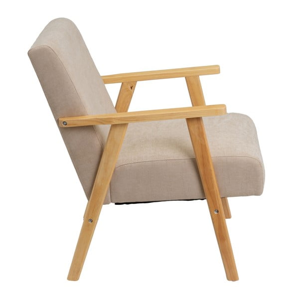 Bēšs atpūtas krēsls no šenila auduma Vintage – Casa Selección-image-3