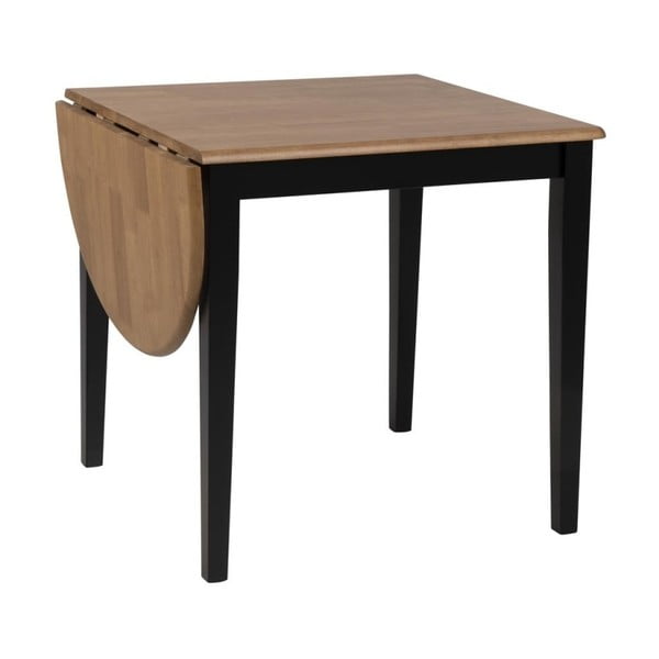 Actona Brisbane ovāls saliekamais galds ar melnām kājām-image-1