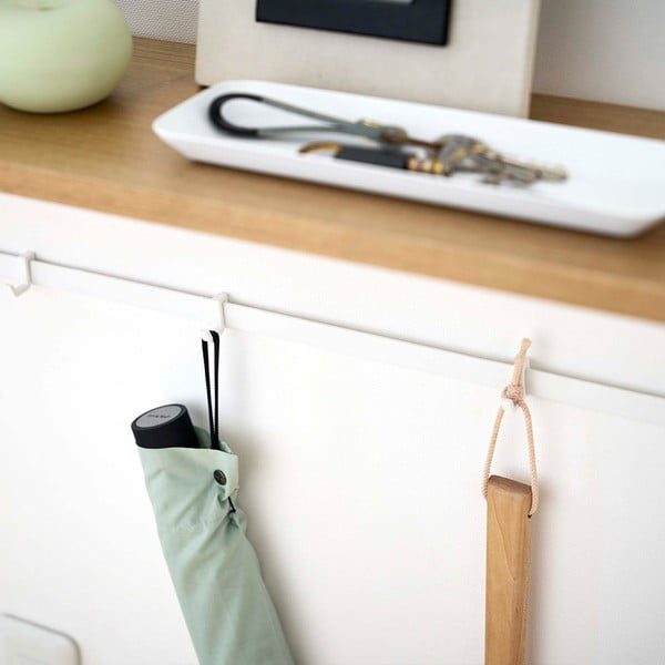 Balts/gaiši brūns konsoles galds 18.5x60 cm Tower – YAMAZAKI-image-1