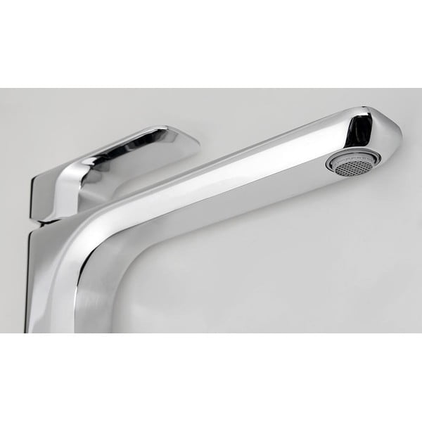 Spīdīgas sudraba krāsas stāvošs jaucējkrāns izlietnei Spy – Sapho-image-1