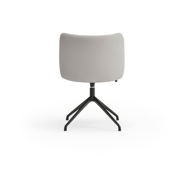 Gaiši pelēks polsterēts ēdamistabas krēsls Mogi – Teulat-image-2