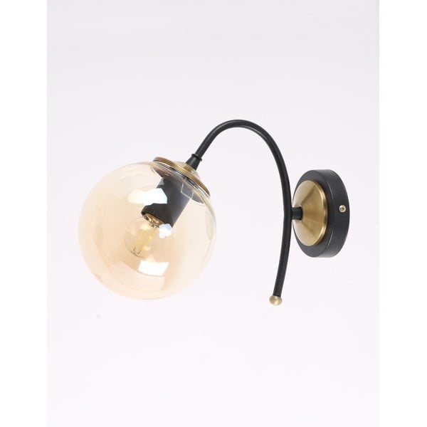 Okera dzeltena/melna sienas lampa ø 15 cm Yoyo – Squid Lighting-image-1