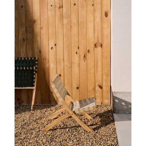 Dabīga toņa masīvkoka dārza atpūtas krēsls Chabeli – Kave Home-image-1