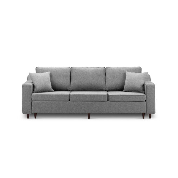 Tumši pelēks trīsvietīgs izlaižamais dīvāns ar glabāšanas vietu Mazzini Sofas Narcisse-image-3