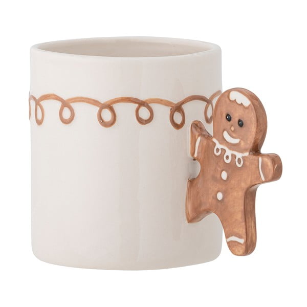 Krēmkrāsas māla krūze ar Ziemassvētku motīvu 350 ml Ginnie – Bloomingville-image-3