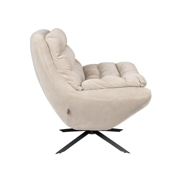 Balts samta atpūtas krēsls Vince – Dutchbone-image-3