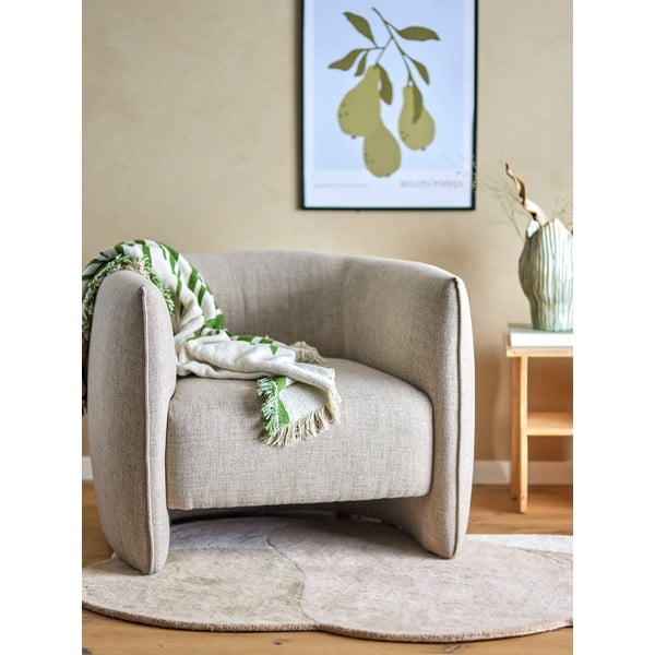 Brūns vilnas paklājs 110x140 cm Denton – Bloomingville-image-1