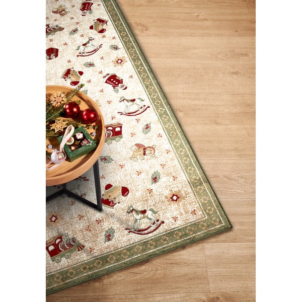 Zaļš celiņa paklājs ar Ziemassvētku motīvu no kokvilnas maisījuma 80x200 cm Toy's Delight Green Christmas – Villeroy&Boch-image-2