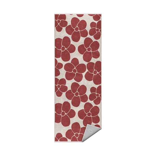 Sarkans mazgājams celiņa paklājs 80x200 cm Red Meadow – Mila Home