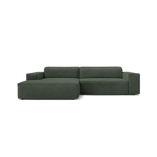 Zaļganzils modulārais stūra dīvāns (ar kreiso stūri/ar zvilni) Jodie – Micadoni -image-1