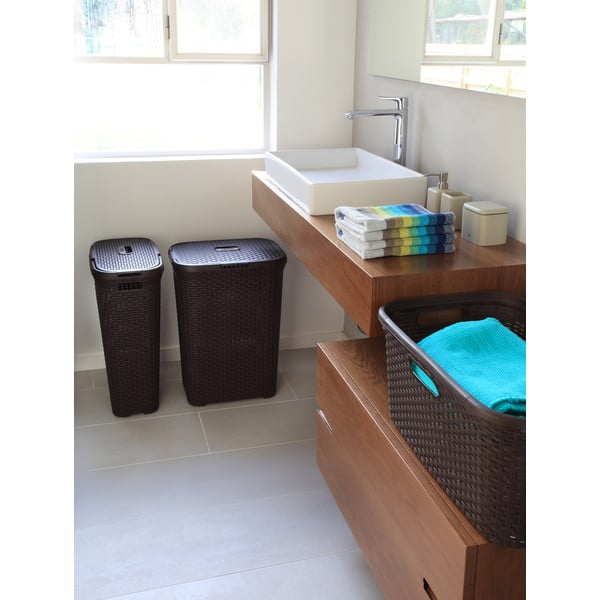 Brūns veļas grozs Curver Hamper, 60 l-image-3