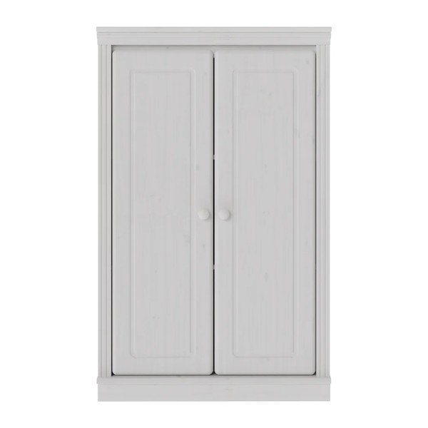 Balts priedes masīvkoka skapītis 74x118x35 cm Anita – Støraa
