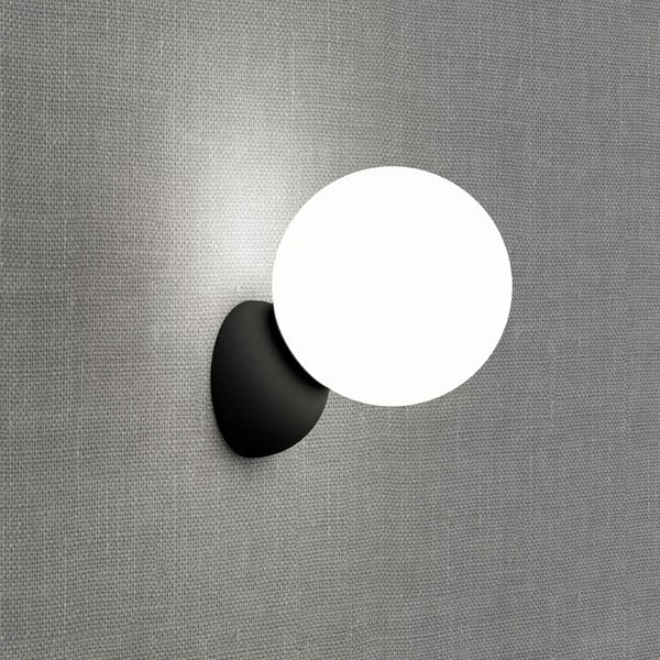 Melna sienas lampas SULION Volga, ø 12 cm-image-2