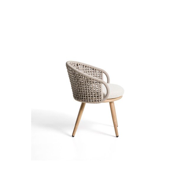 Pelēkbrūns polsterēts dārza krēsls Lidario – Kave Home-image-3