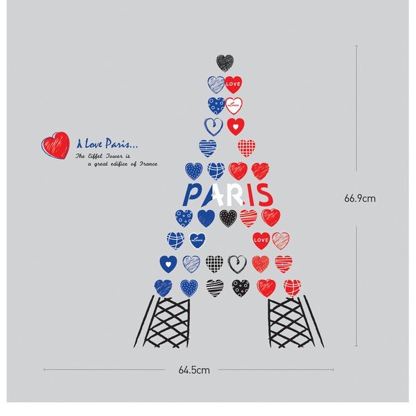 Ambiance Love from Paris uzlīme, 65 x 67 cm-image-1