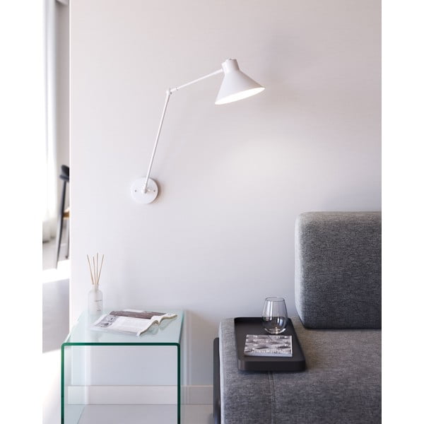 Balta sienas lampa Dione – Kave Home-image-1